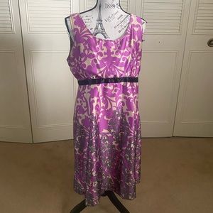 delias pink damask print dress size 13 Vintage late 90s early 00s